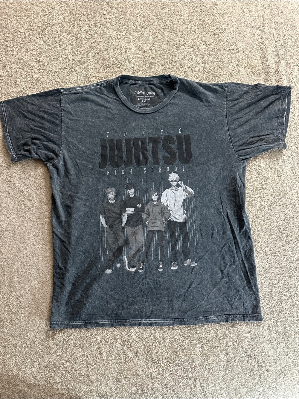 adidas Black Tokyo Jujutsu High Graphic Short Sleeve Tee